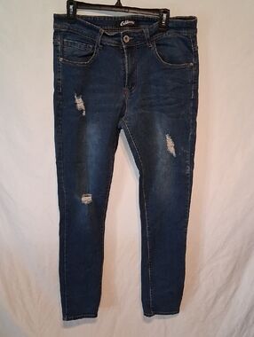California Vintage  Dark Blue Skinny Distressed Women’s Jeans